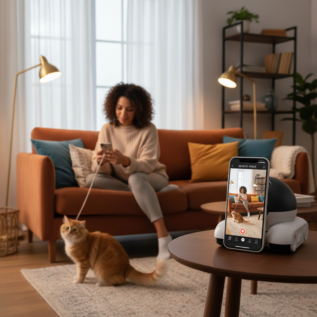 1080P HD Camera Auto Tracking Baby Pets Monitor Smart Home Robot Cameras  WIFI Camera PTZ IP Security Protection Surveillance